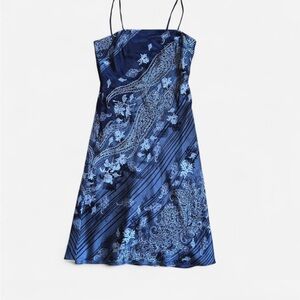 100% Silk Violet Dress